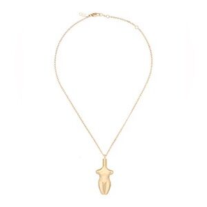 CHLOE Femininities sculptural nude necklace in gold